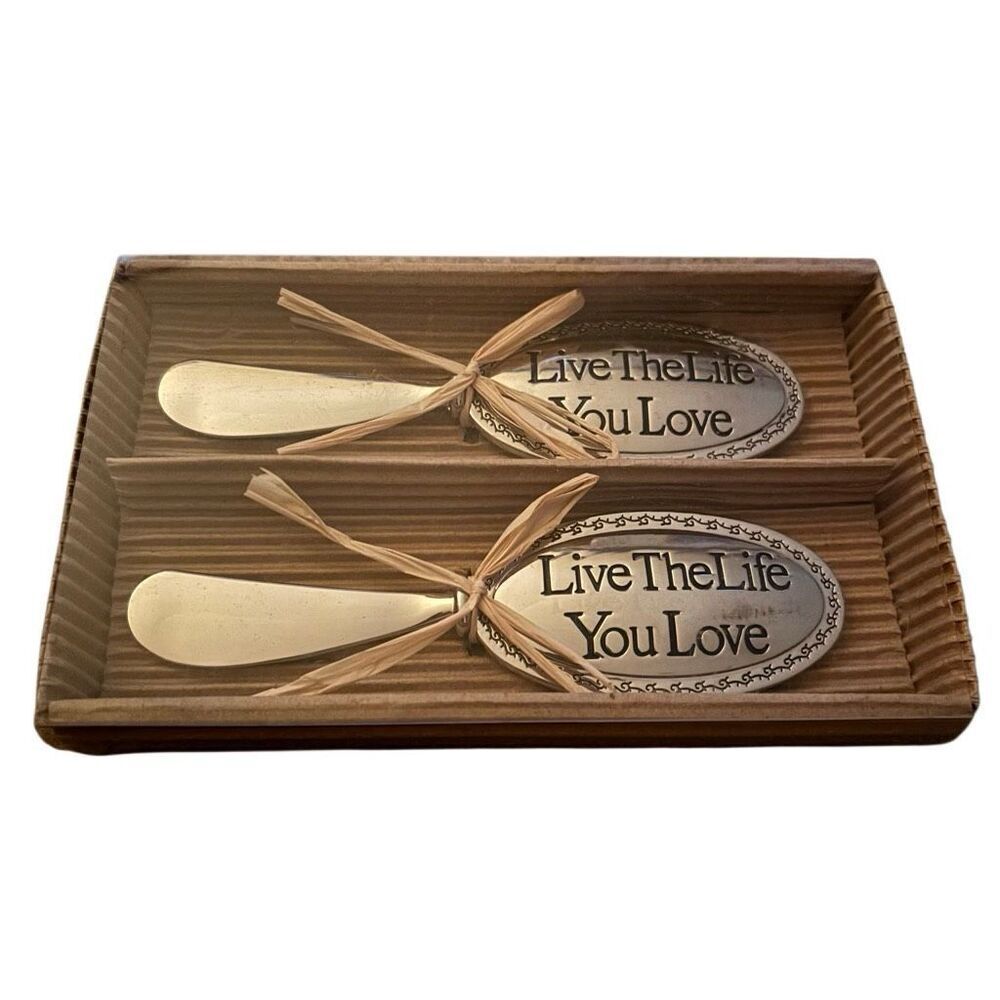 Thirstystone Set Of Two Live The Life You’ll Love Decorative Spreaders *New*